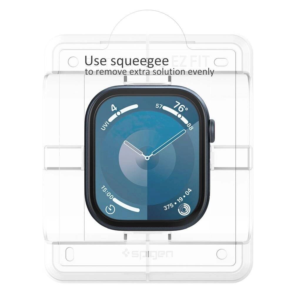Spigen Elite Shield „EZ FIT“ 2-PACK Hybridglas Apple Watch 10 42 MM – transparent
