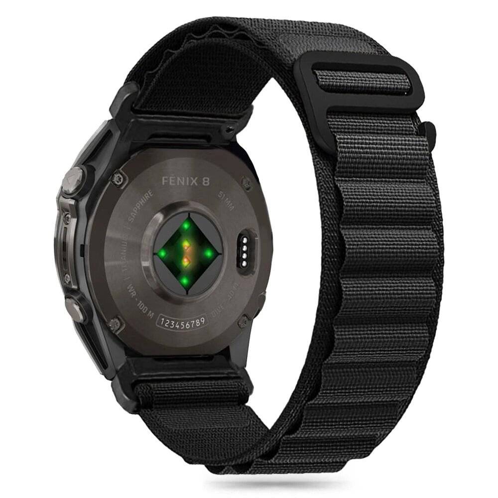 Tech-Protect Nylon Pro Garmin Fenix ​​​​5/6/6 Pro/7/8 Armband 47 mm – Schwarz
