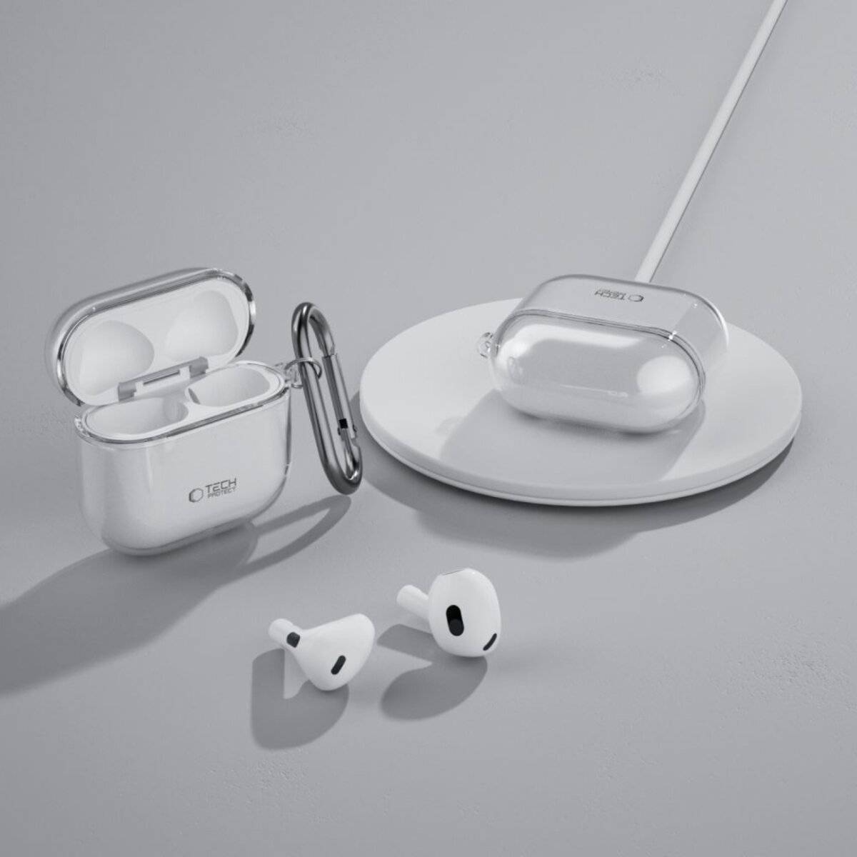 Tech-Protect FLEXAir-Hülle Apple AirPods 4 – transparent