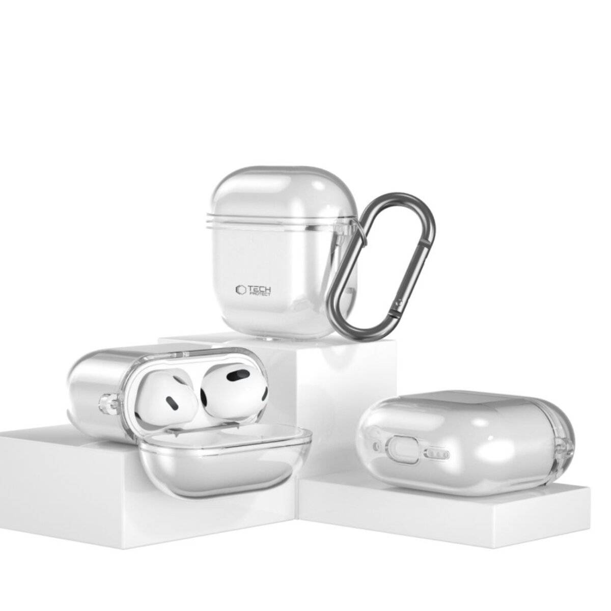 Tech-Protect FLEXAir-Hülle Apple AirPods 4 – transparent
