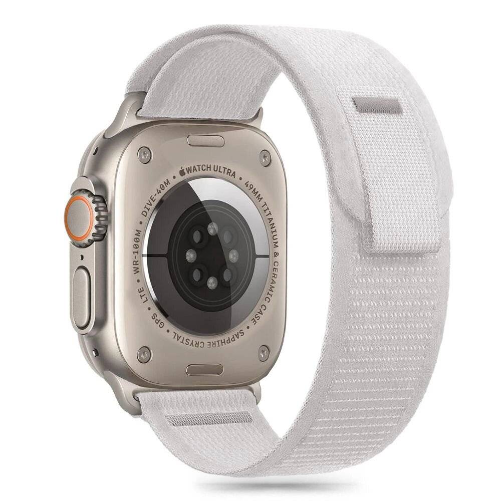 Tech-Protect Nylonstreifen Apple Watch 6/7/8/9/10/SE/Ultra 1/2 44/45/46/49 mm – Grau