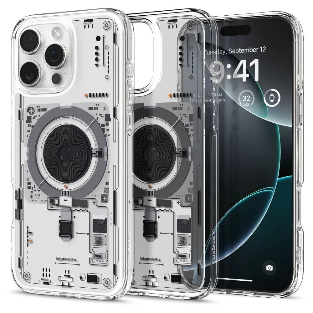 Spigen Ultra Hybrid Mag MagSafe Hülle iPhone 16 Pro – transparent