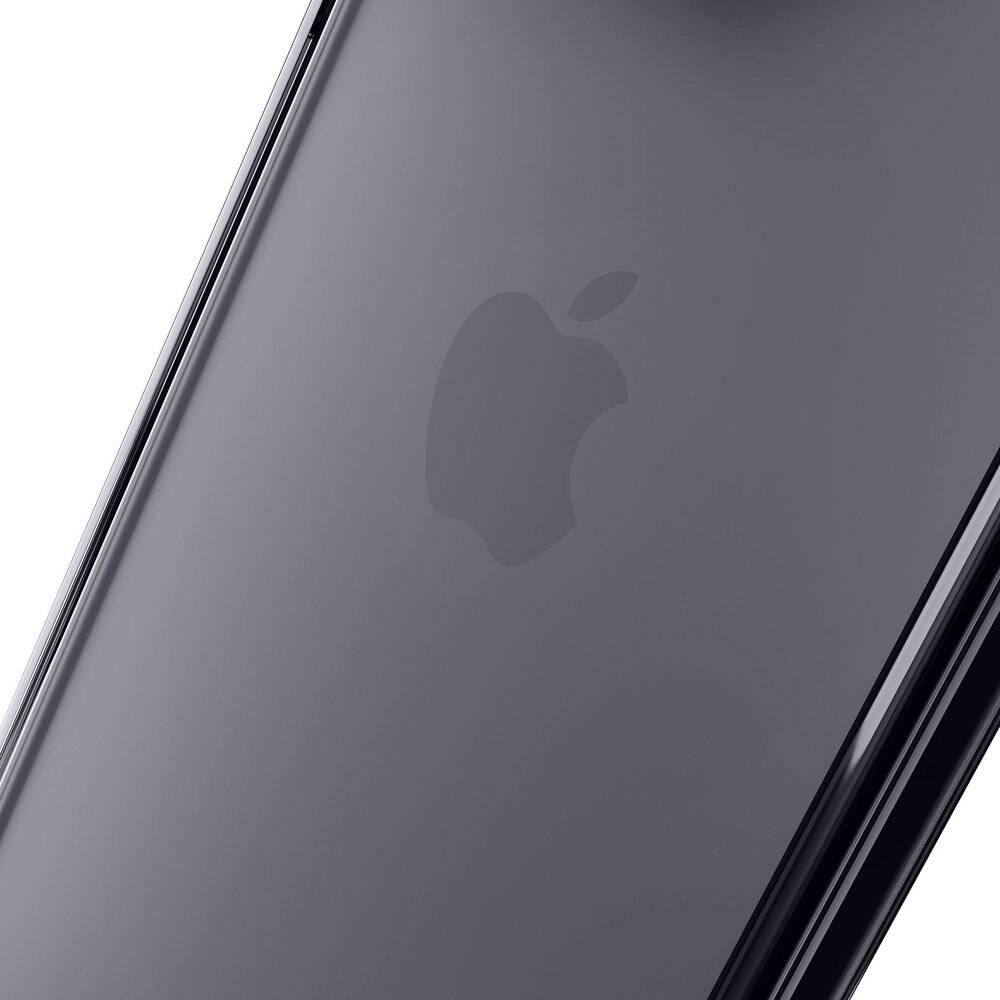 Eine Handyhülle mit einer kreisförmigen Metallringhalterung, mit elegantem dunklem Design und einem kleinen Logo unten.