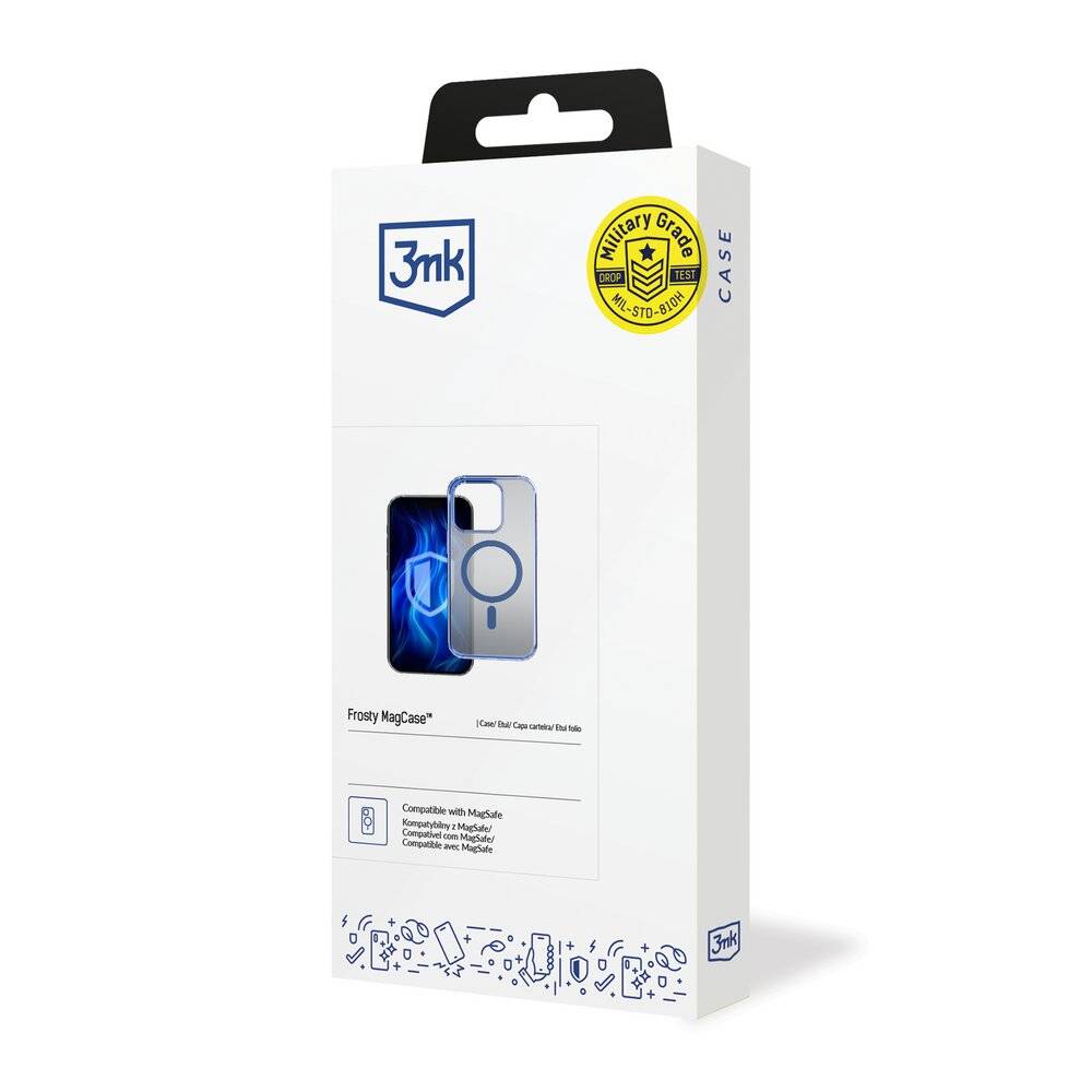 3mk Frosty MagCase Blue Hülle Apple iPhone 14 Pro – transparent