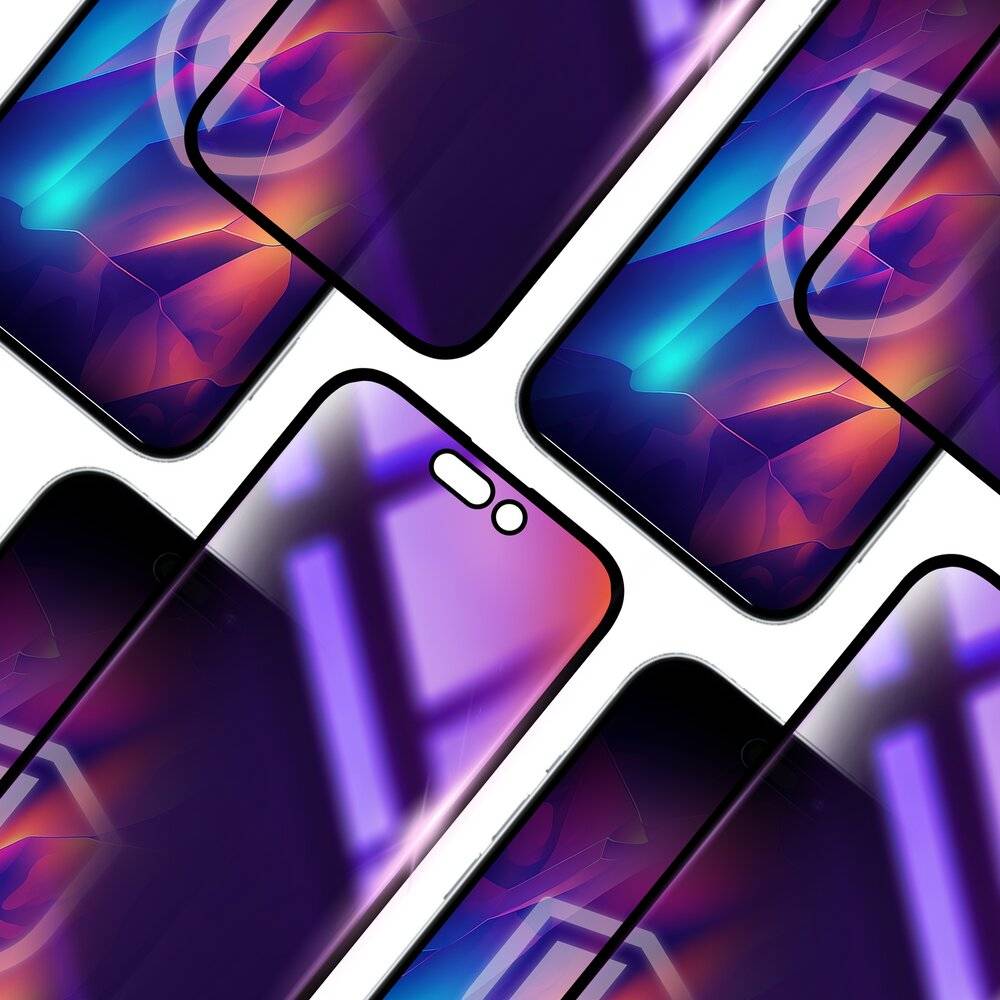 3mk Rainbow Privacy gehärtetes Glas Apple iPhone 15