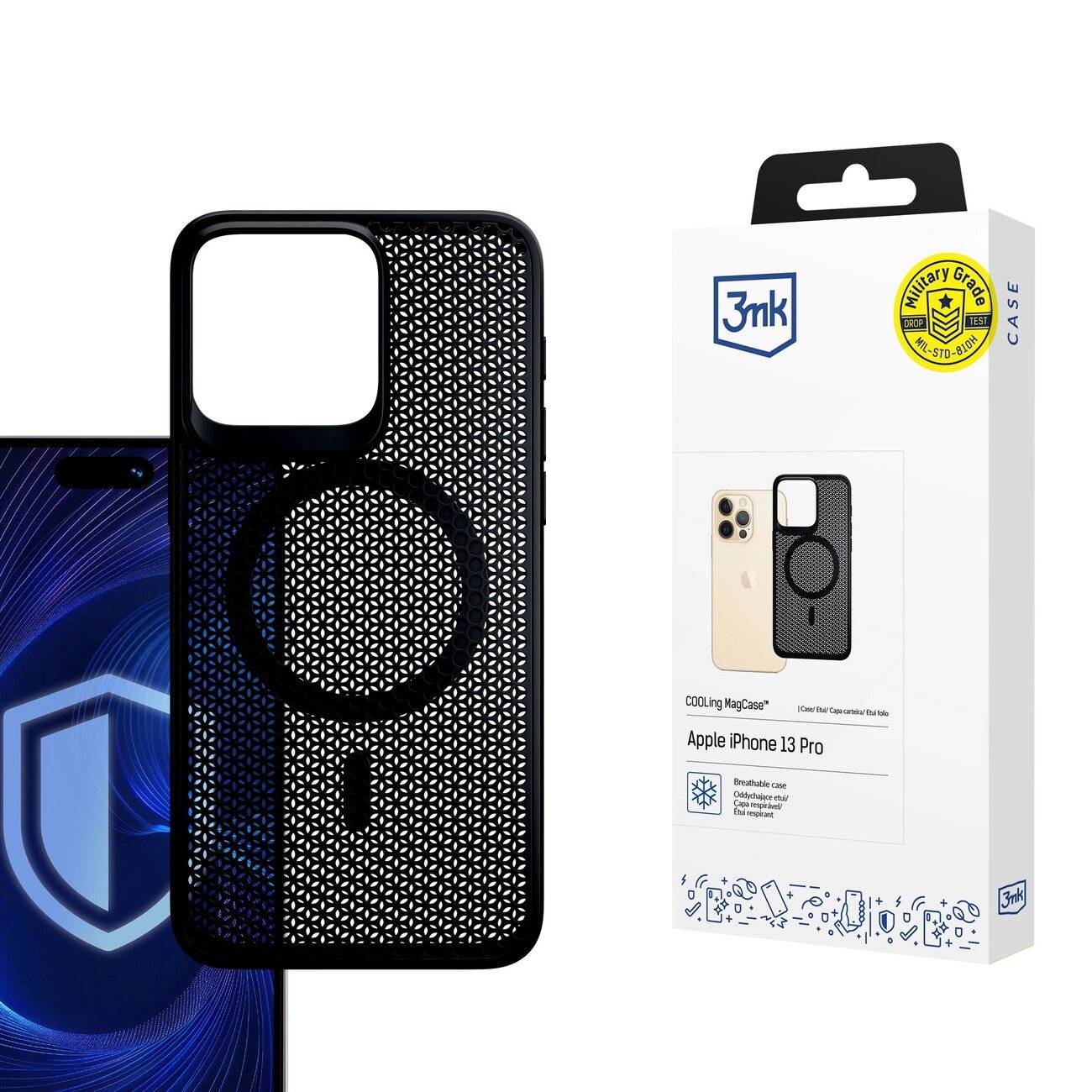 3mk COOLing MagCase Hülle Apple iPhone 13 Pro – Schwarz