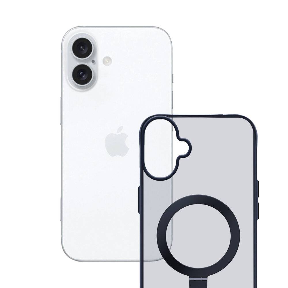 3mk Smoke Case Mag&Stand Hülle Apple iPhone 16 plus – transparent