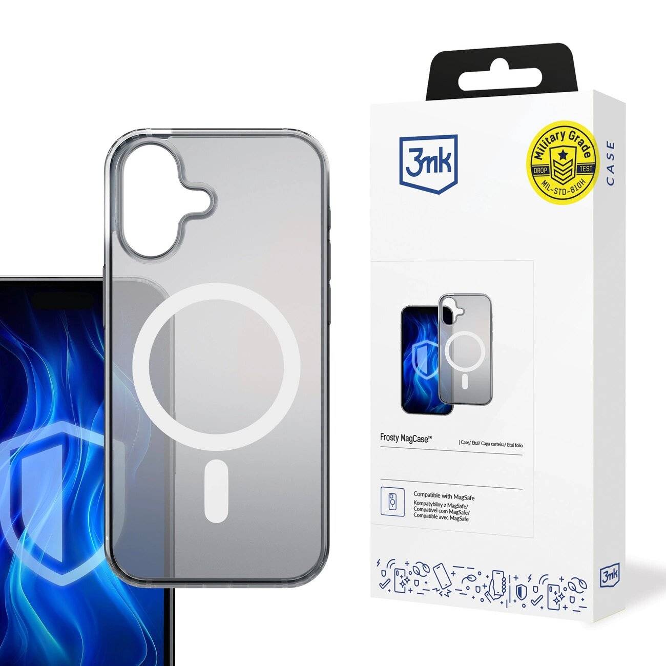3mk Frosty MagCase White Hülle Apple iPhone 16 Plus –