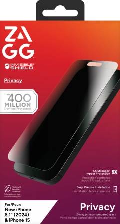 ZAGG InvisibleShield Glass Elite Privacy iPhone 15/16