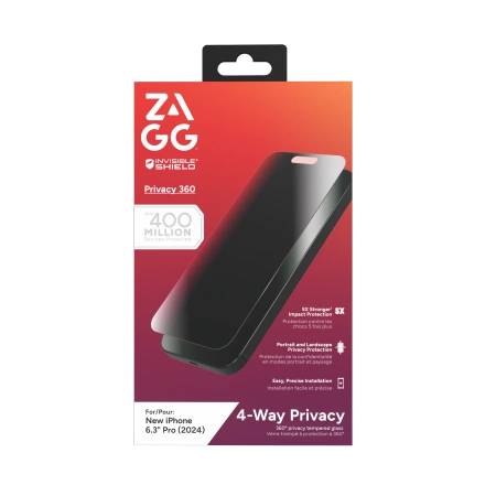 ZAGG InvisibleShield Glass Elite Privacy 360 iPhone 16 Pro