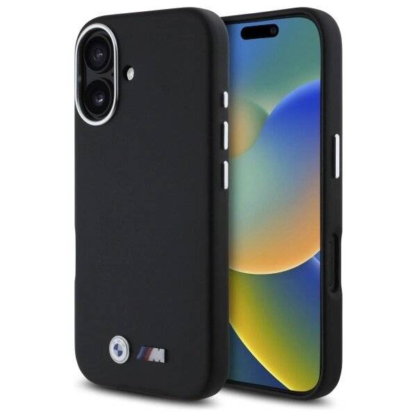 BMW M Smooth Full Wrapped Metal MagSafe Hülle iPhone 16 – Schwarz