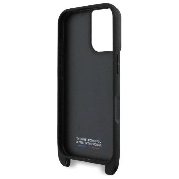 BMW M Edition Carbon Stripe & Strap Hülle iPhone 16 – Schwarz