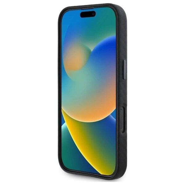 BMW Carbon Wrapped Metal Case iPhone 16 – Schwarz