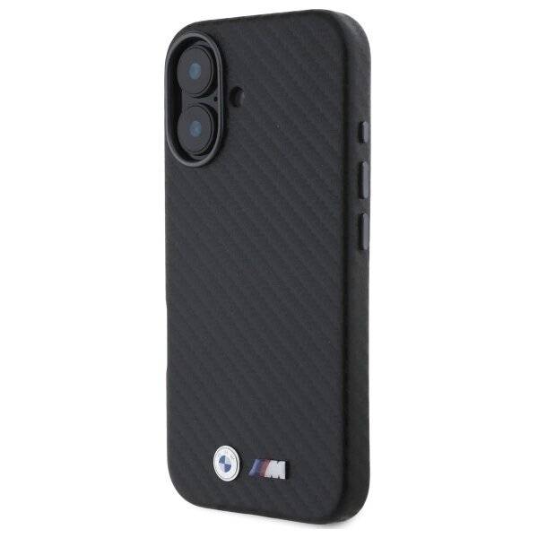 BMW Carbon Wrapped Metal Case iPhone 16 – Schwarz