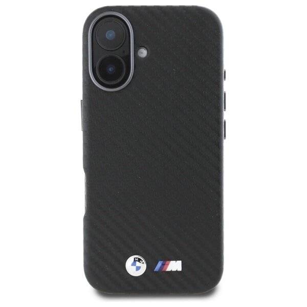 BMW Carbon Wrapped Metal Case iPhone 16 – Schwarz