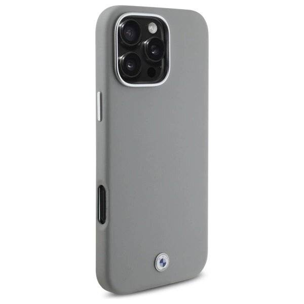 BMW Sign Full Wrapped Metal MagSafe Hülle iPhone 16 Pro Max – Grau
