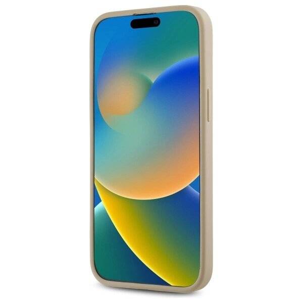 DKNY Quilted Stack Logo Hülle iPhone 14 Pro Max – Beige