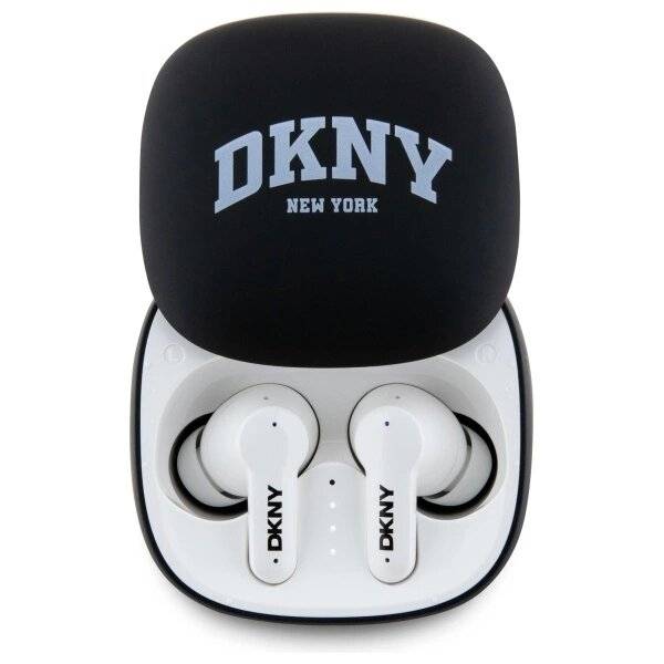 DKNY TWS BT 3D Rubber Matte Finish Bluetooth-Kopfhörer – Schwarz