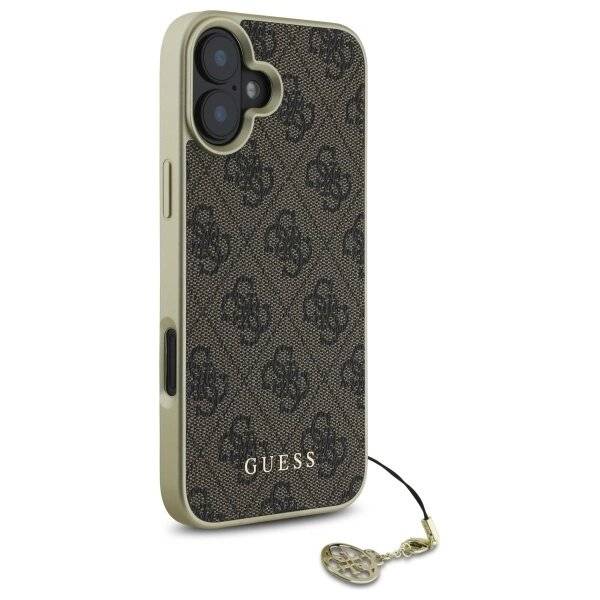 Guess 4G Charms Collection Hülle iPhone 16 Plus – braun