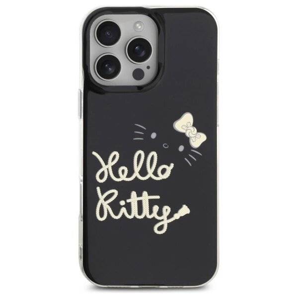 Hello Kitty IML Golden Diva MagSafe Hülle iPhone 16 Pro Max – Schwarz