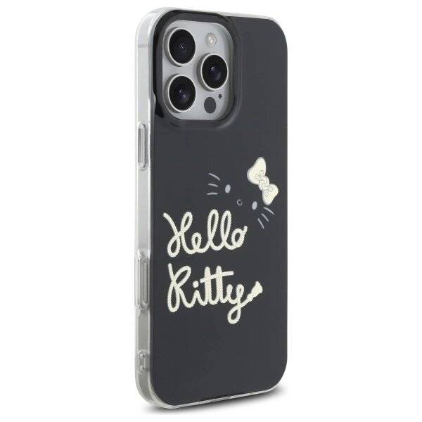 Hello Kitty IML Golden Diva MagSafe Hülle iPhone 16 Pro Max – Schwarz