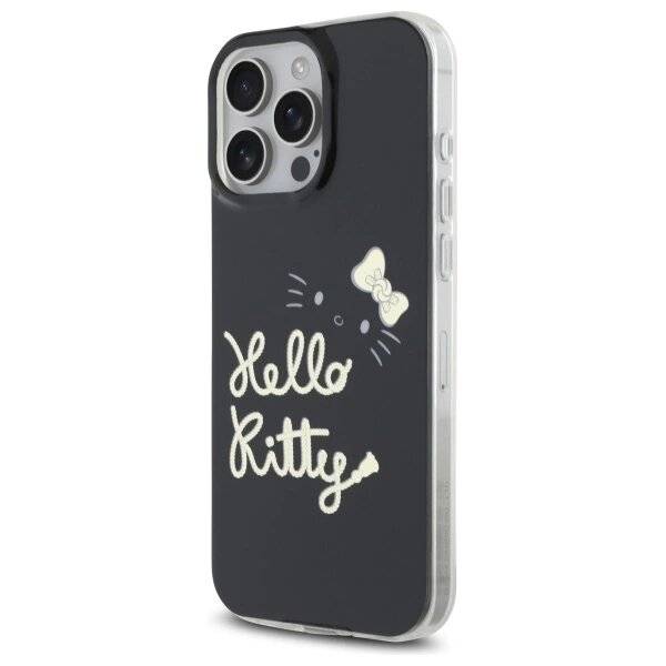 Hello Kitty IML Golden Diva MagSafe Hülle iPhone 16 Pro Max – Schwarz