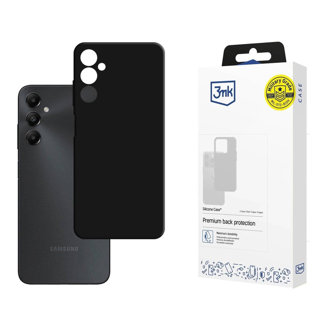 3mk Silikonhülle Samsung Galaxy A05s – Schwarz