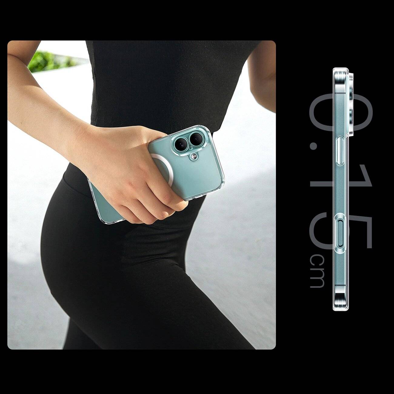 Ugreen Classy Clear Magnetic Case MagSafe iPhone 16 Plus