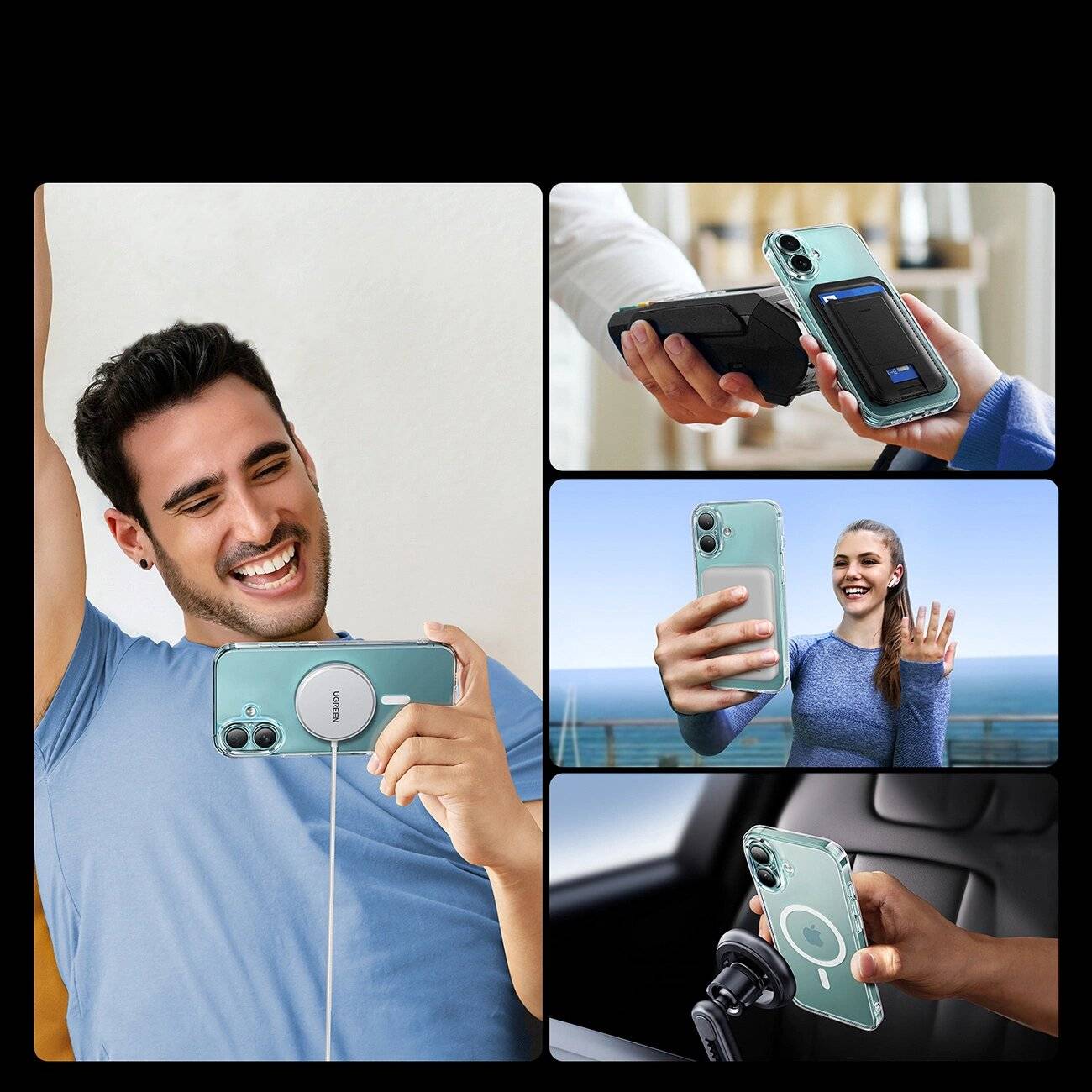 Ugreen Classy Clear Magnetic Case MagSafe iPhone 16 Plus