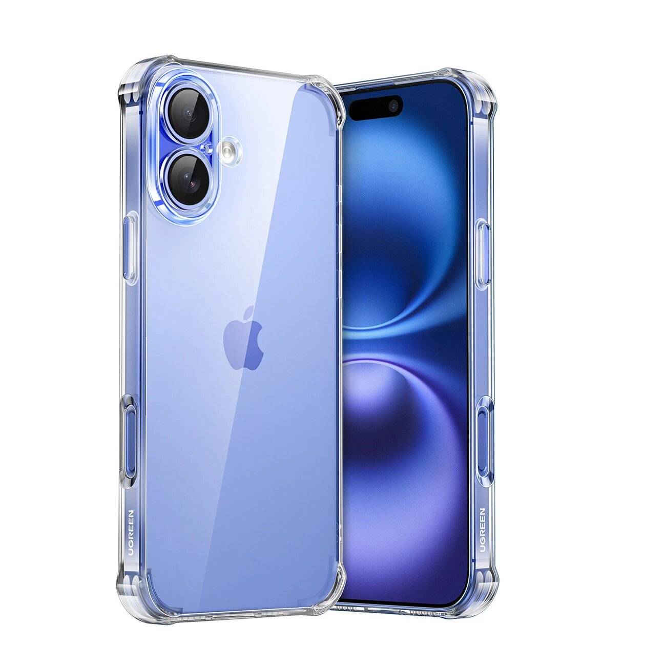 Ugreen Bright Cushion CA101 Hülle iPhone 16 Plus - Transparent