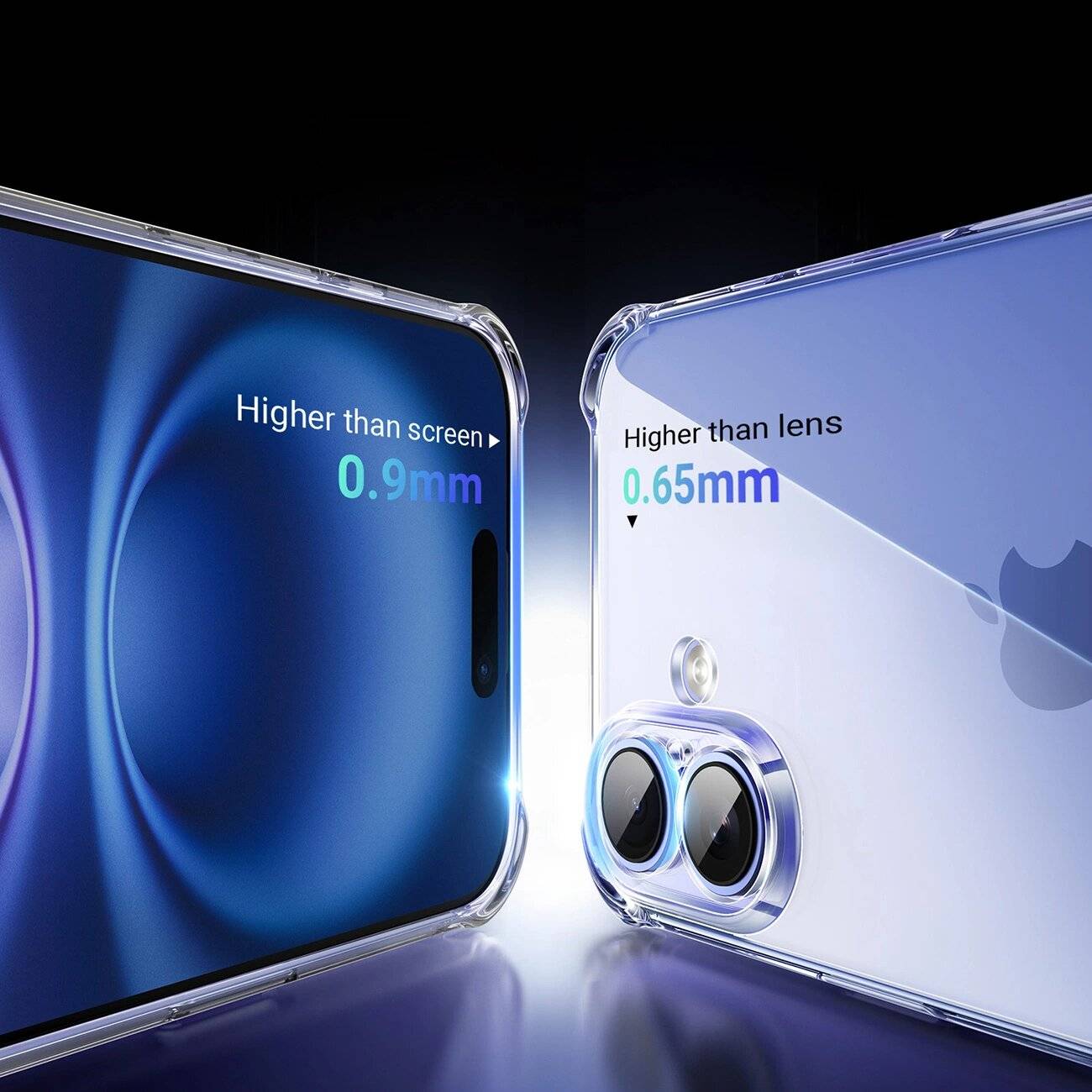 Ugreen Bright Cushion CA101 Hülle iPhone 16 Plus - Transparent