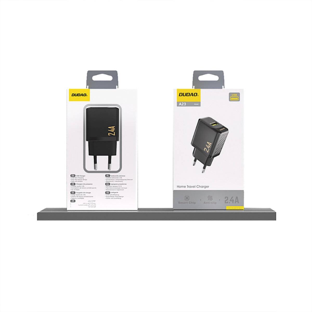 Dudao A23 2.4A USB-A Ladegerät - Schwarz
