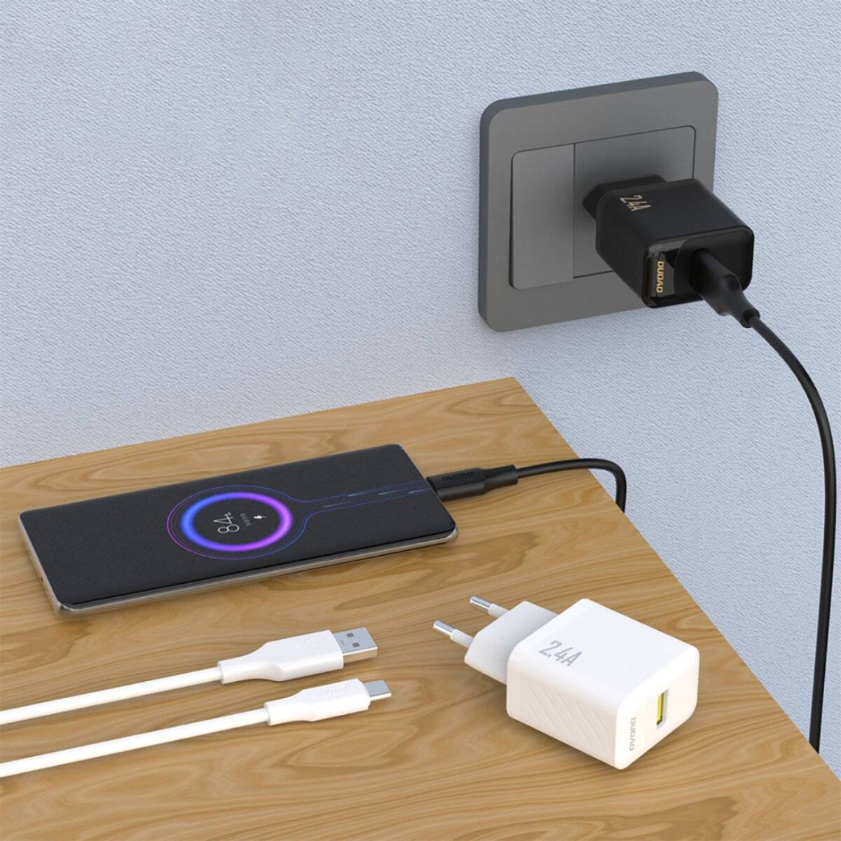 Dudao A23 USB-A Ladegerät 2,4A Weiß