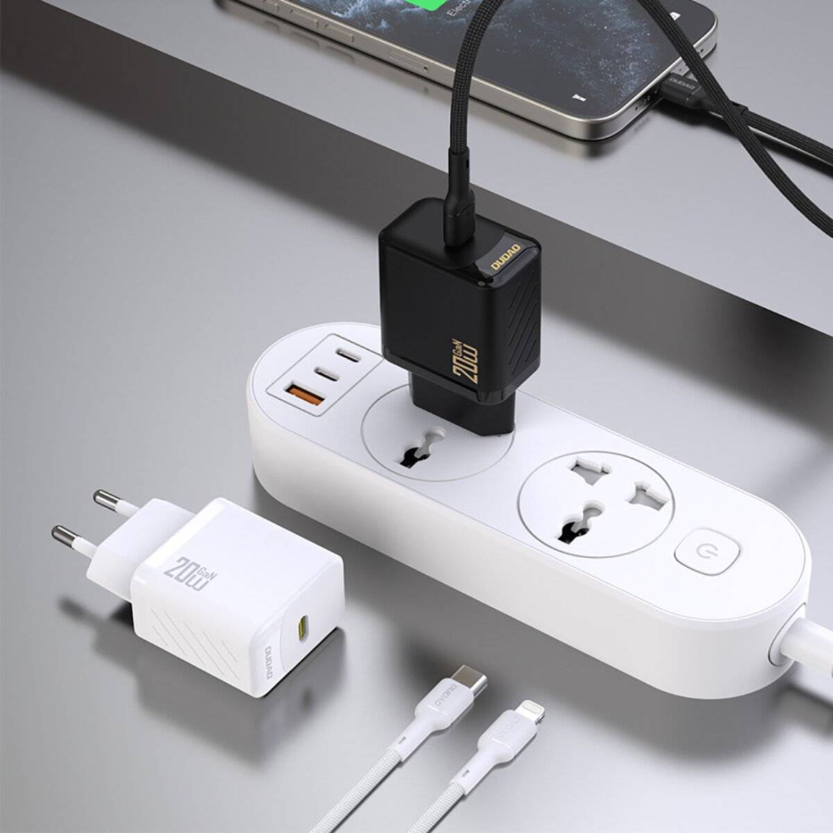 Dudao A26 PD20W GaN USB-C Ladegerät – Schwarz