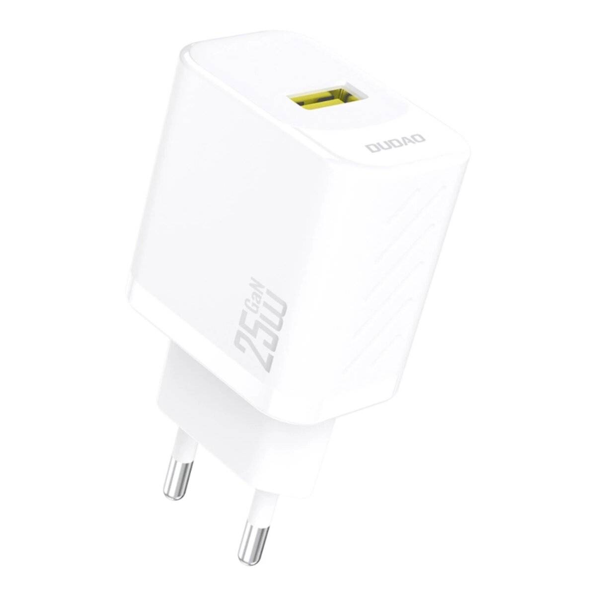 Dudao A27S 25W GaN USB-A Ladegerät – Weiß