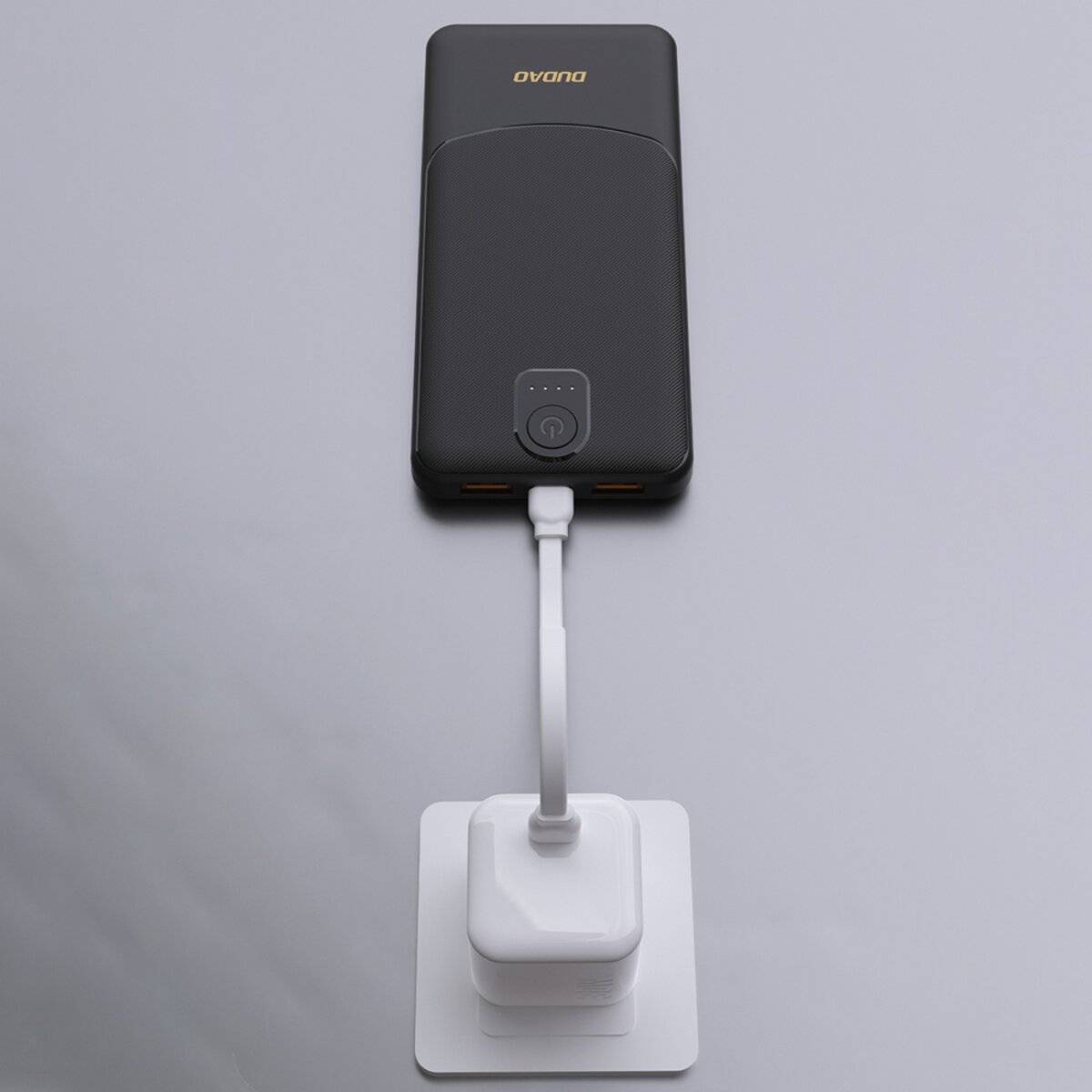 Powerbank Dudao K10 10000mAh 2.4A 2 x USB-A - schwarz