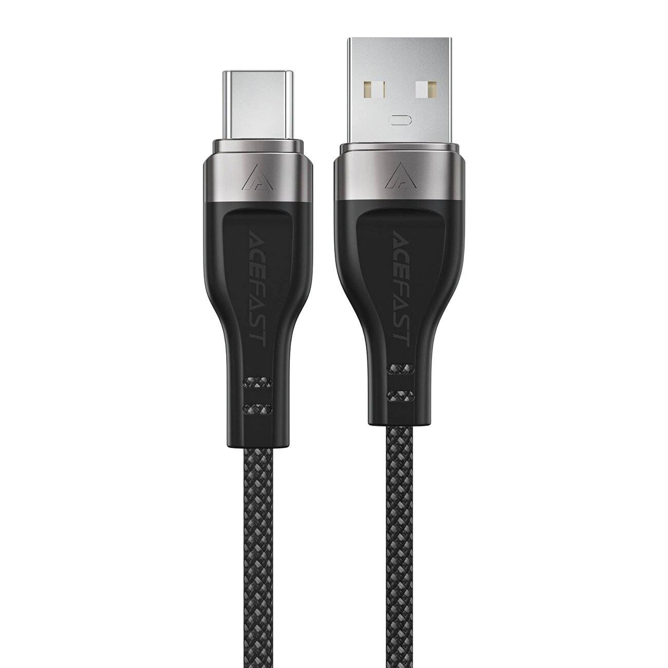 Acefast C11-04 USB-A - USB-C 3A Kabel 1,2m Magnetgeflecht Schwarz