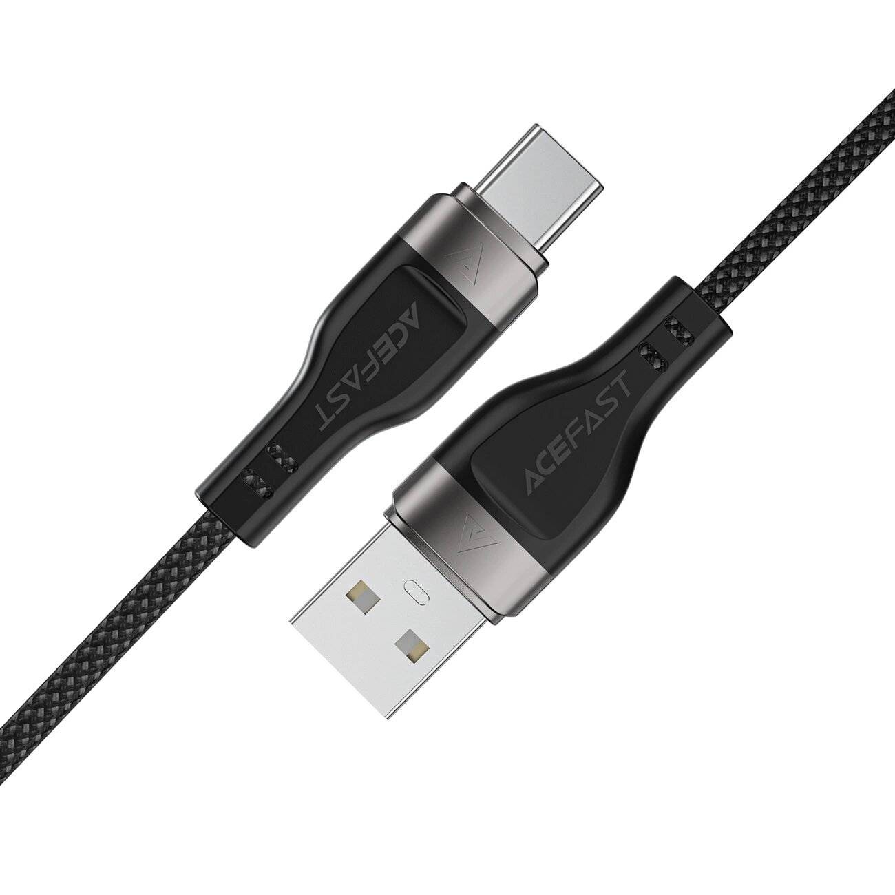 Acefast C11-04 USB-A - USB-C 3A Kabel 1,2m Magnetgeflecht Schwarz