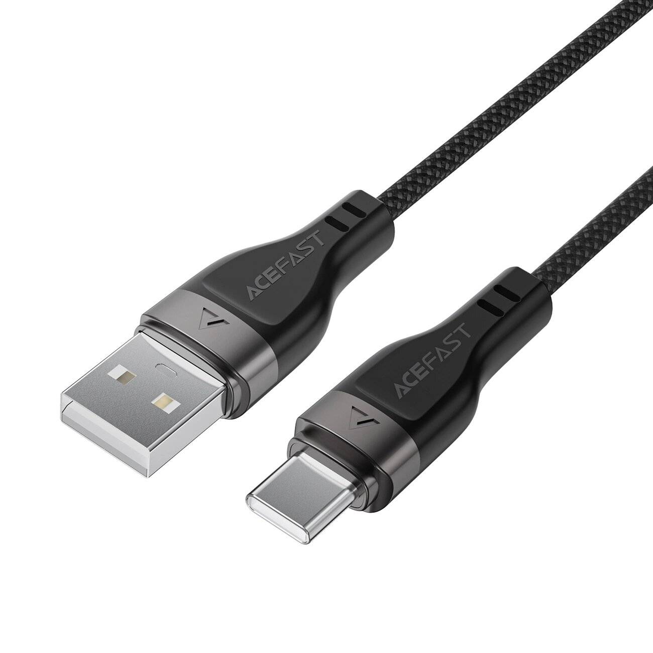 Acefast C11-04 USB-A - USB-C 3A Kabel 1,2m Magnetgeflecht Schwarz
