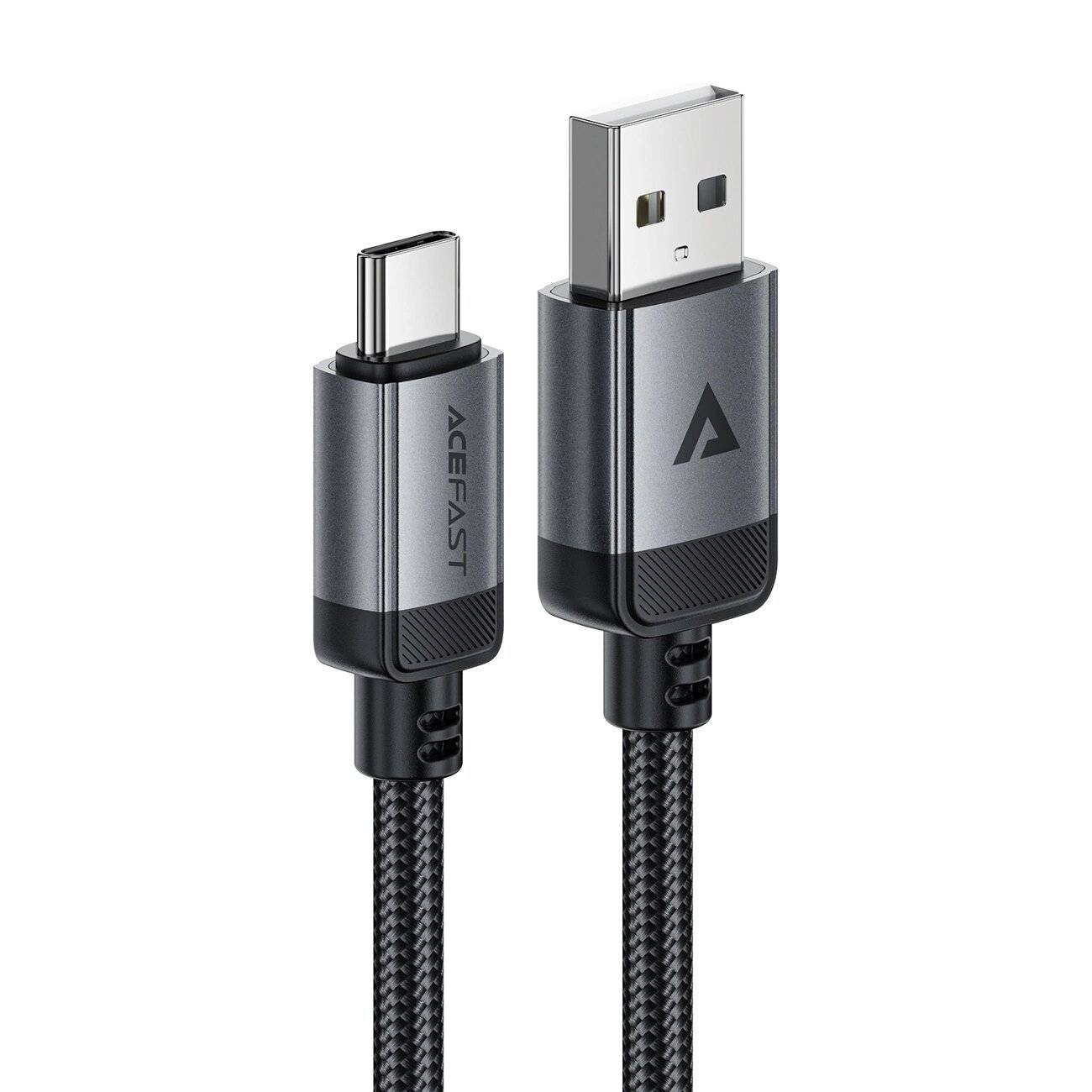Acefast C20-04 USB-A - USB-C Kabel 480Mb/s 3A 1,2m Schwarz