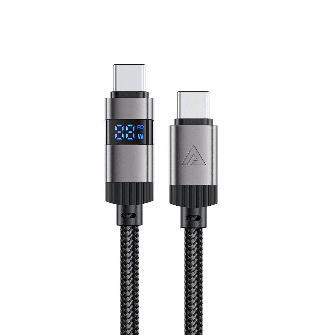 Acefast C15-03 USB-C - USB-C-Kabel Display 480Mb/s 60W 1,2m Schwarz