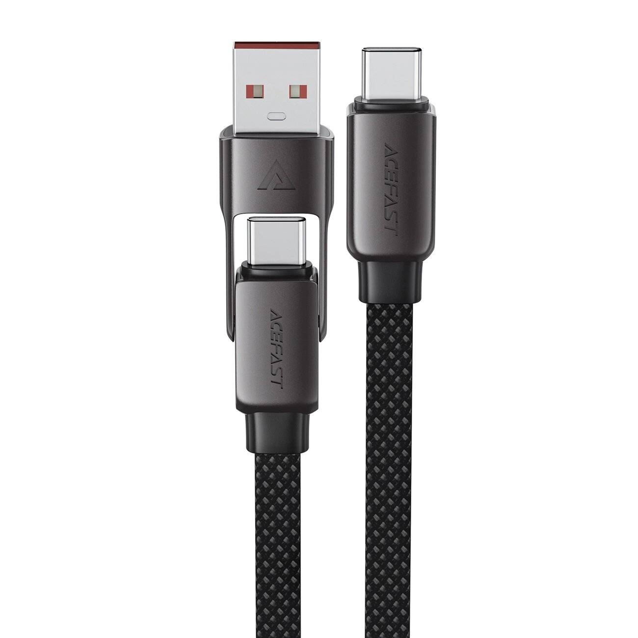 Acefast C13-04 USB-C - USB-A / Kabel 480Mb/s 3A 1,2m Schwarz