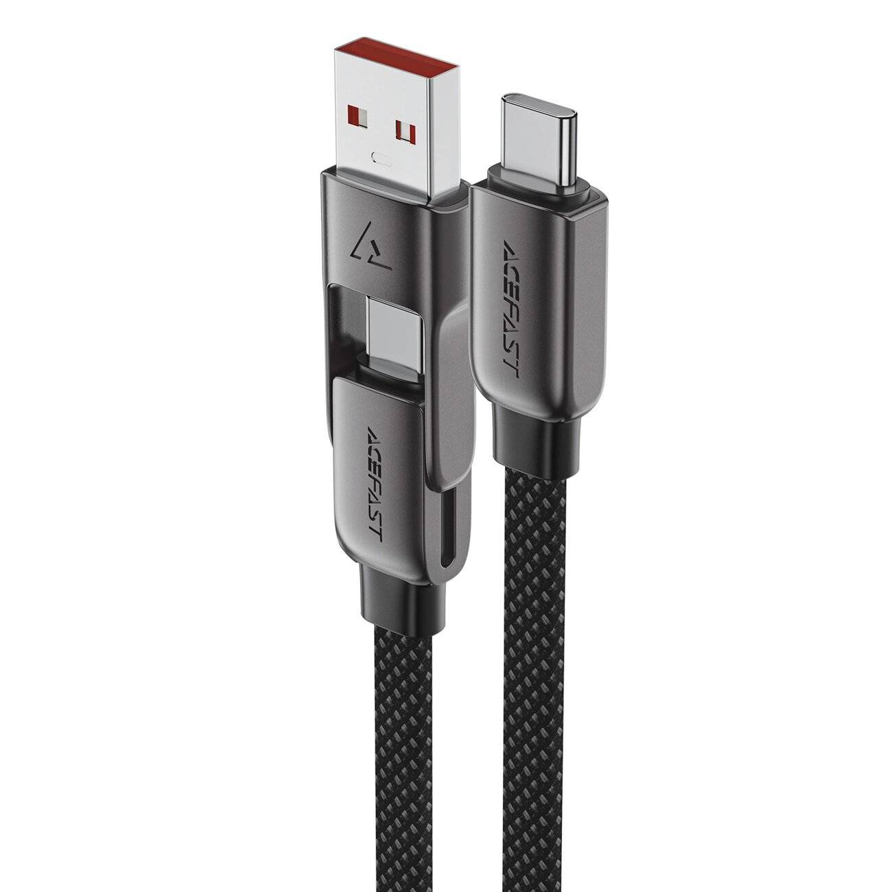 Acefast C13-05 USB-C - USB-A / Kabel 480Mb/s 3A 0,2m Schwarz