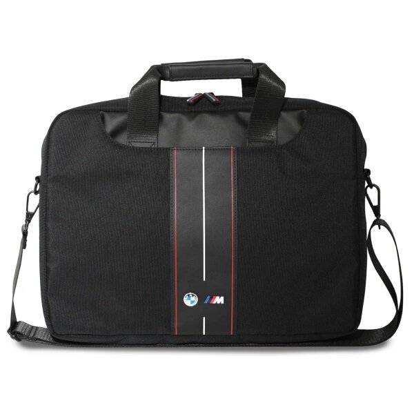 BMW Tasche BMCB15COMPVSKR 16″ schwarz/schwarz Nylon Red Stripe