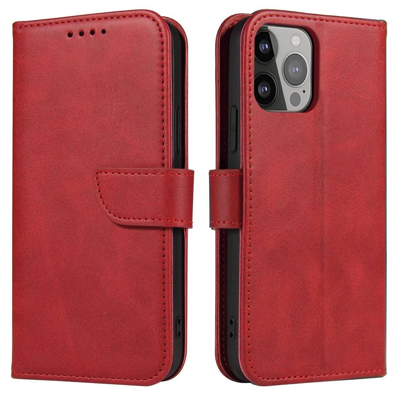Magnet Case Klappe Samsung Galaxy S25 – rot