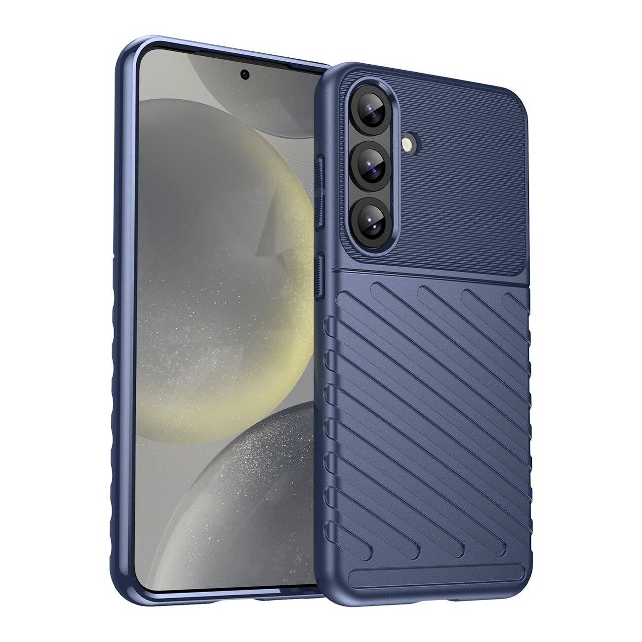 Thunder Case Hülle Samsung Galaxy S25+ Silikon Panzerhülle - Blau