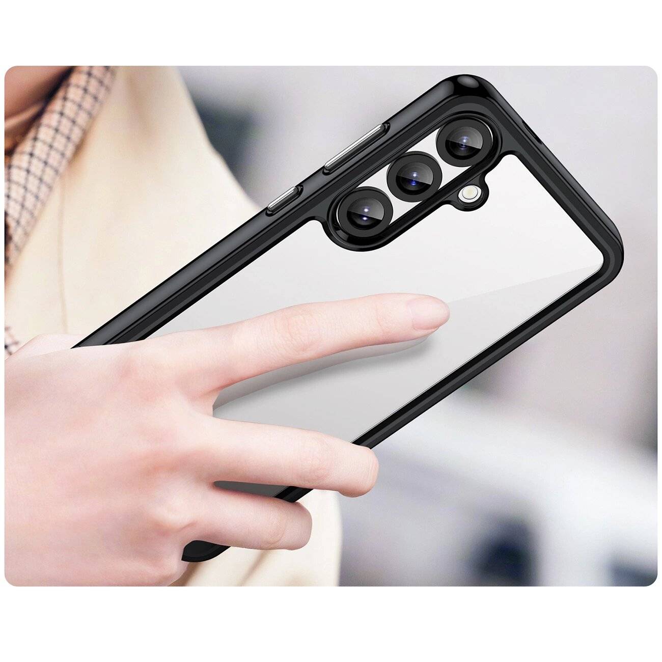 Outer Space Case Silikonhülle Gelrahmen Samsung Galaxy S25+ – Schwarz