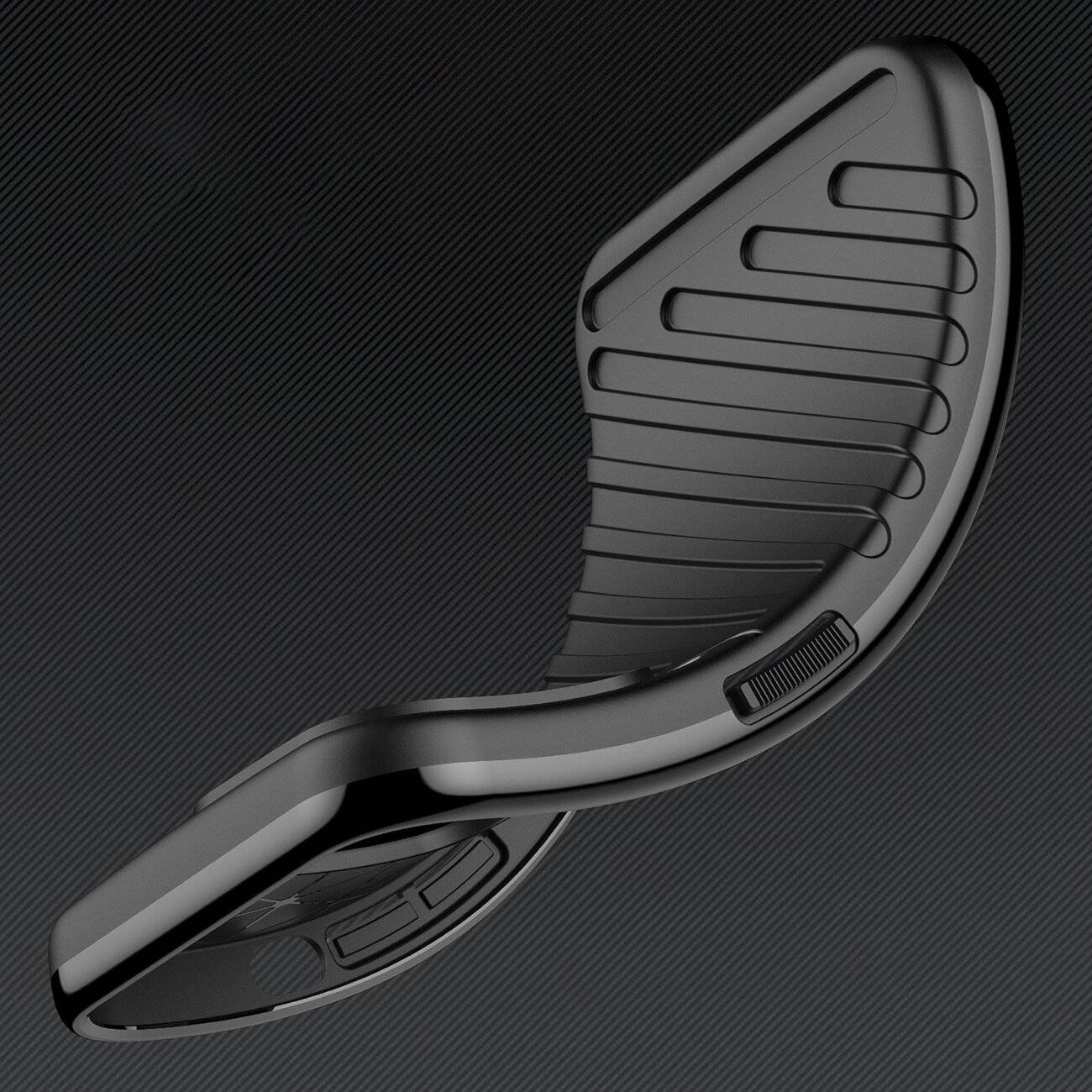 Thunder Case Hülle Samsung Galaxy S24 FE Silikon Panzerhülle - Schwarz