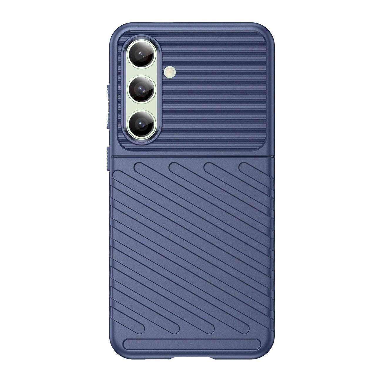 Thunder Case Hülle Samsung Galaxy S24 FE Silikon Panzerhülle - Blau