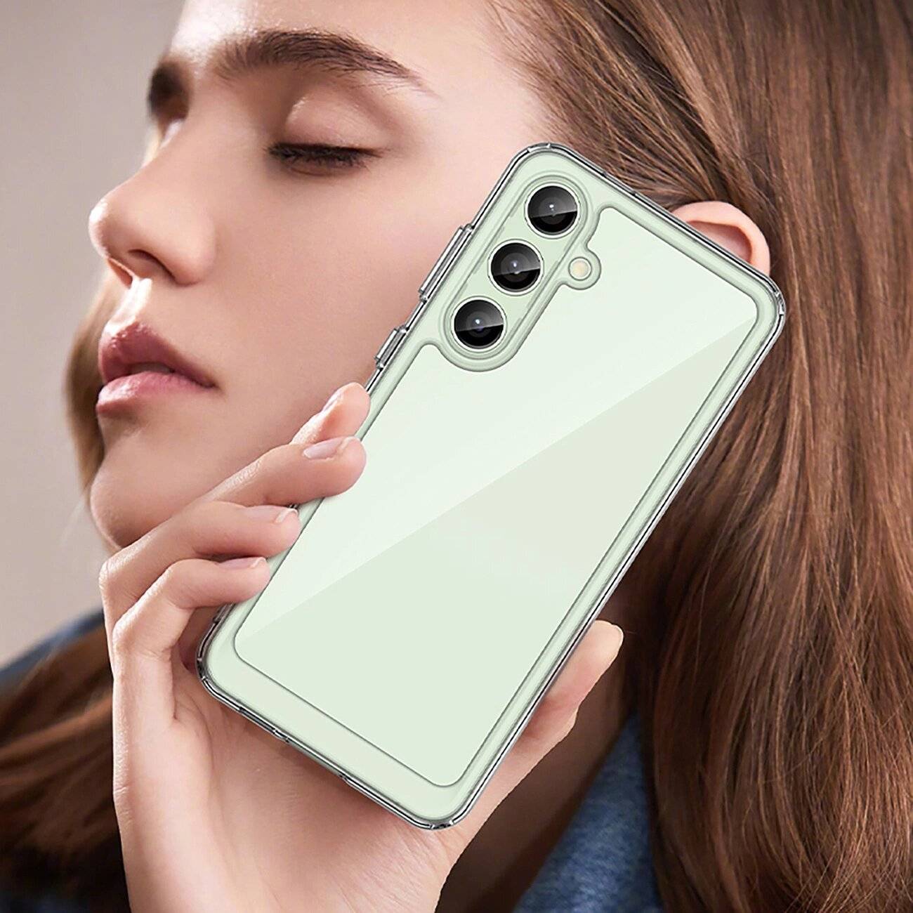 Outer Space Case Silikonhülle Gelrahmen Samsung Galaxy S24 FE – transparent